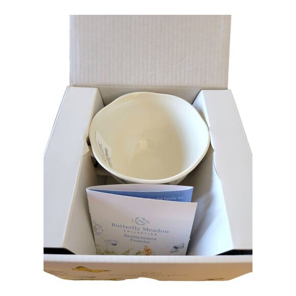 NEW Lenox Butterfly Meadow Monarch Teacup & Saucer Plate (Capacity: 8 oz.) - Picture 3 of 7